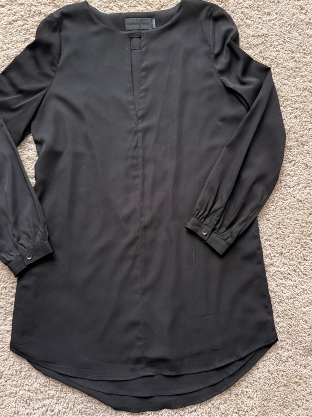 Blaque Label Black Split-Neck Tunic